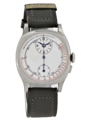 Eterna Vintage Chronograph Porcelain Dial Midsize Watch