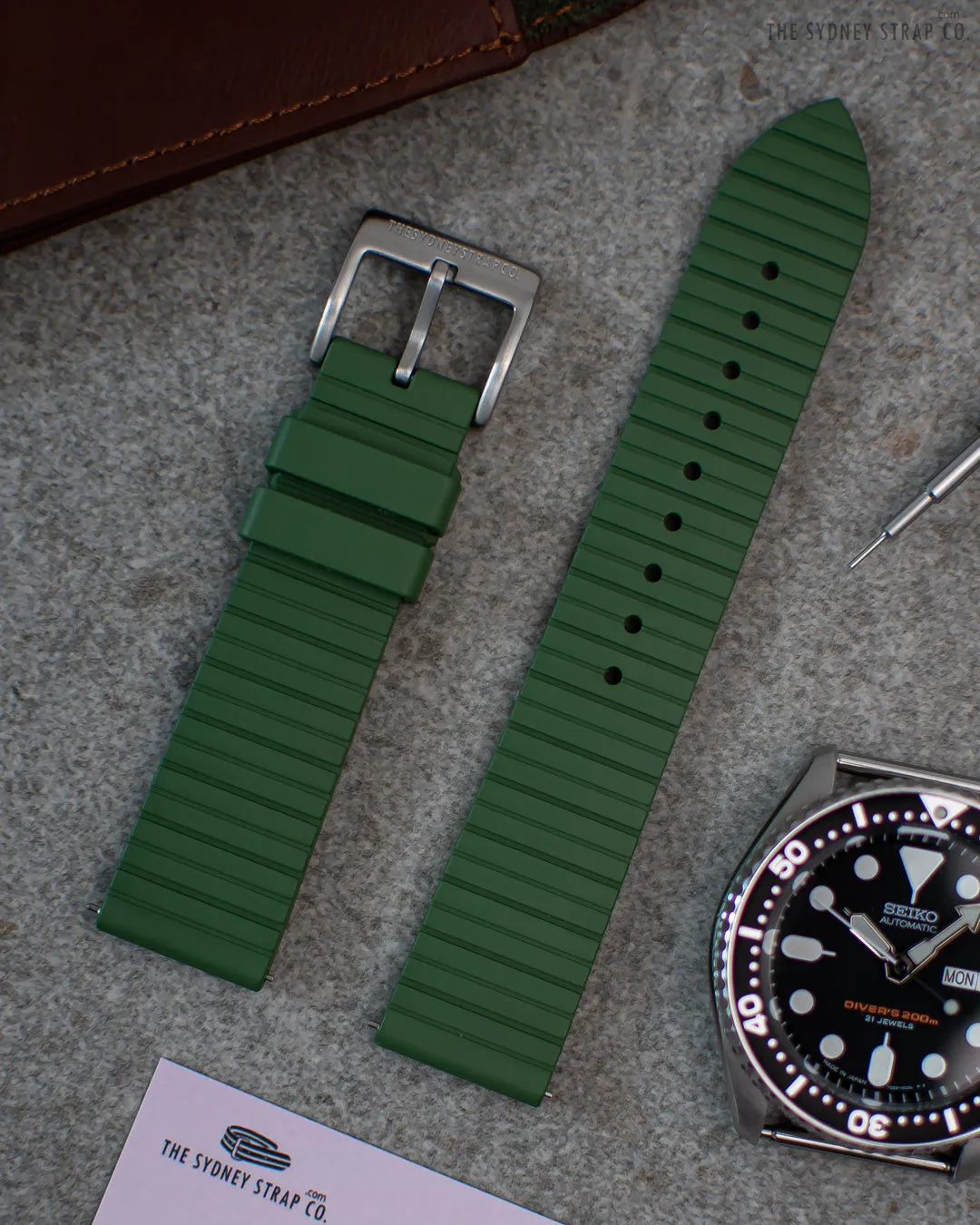 FKM QUICK RELEASE RIBBED - GREEN