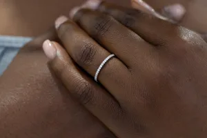 FLASH SALE ~ 14K White Gold ~ WB059M ~ MOISSANITE BAND