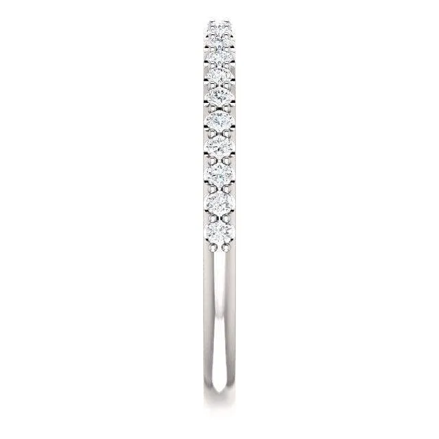 FLASH SALE ~ 14K White Gold ~ WB059M ~ MOISSANITE BAND