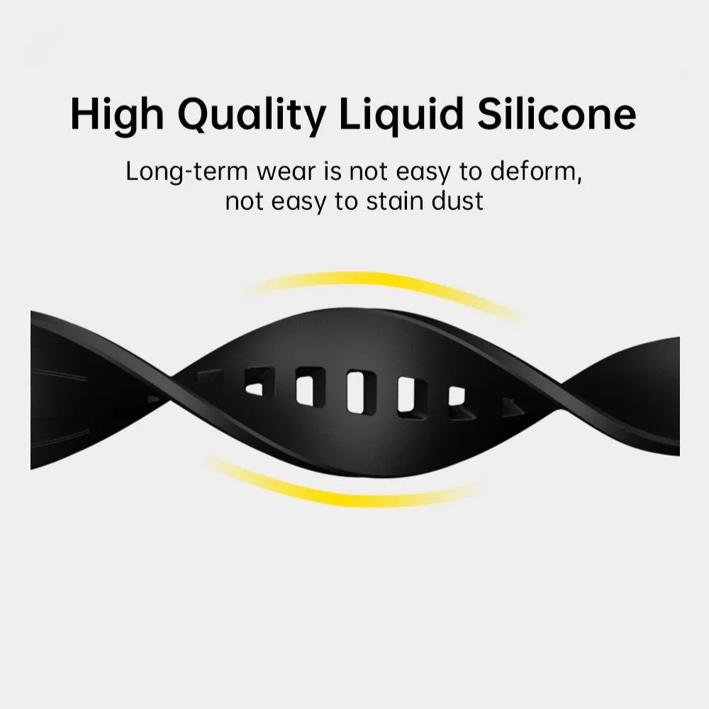 Fluororubber Band with Butterfly Buckle For Apple Watch