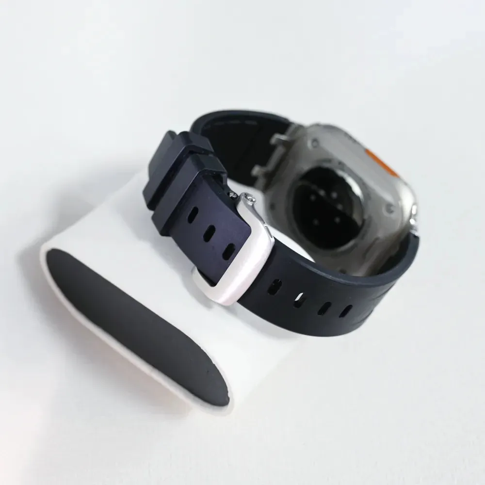 Fluororubber Band with Butterfly Buckle For Apple Watch