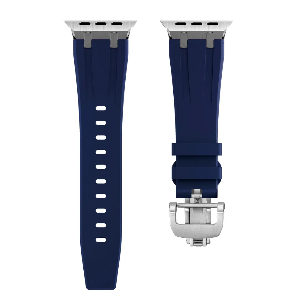 Fluororubber Band with Butterfly Buckle For Apple Watch