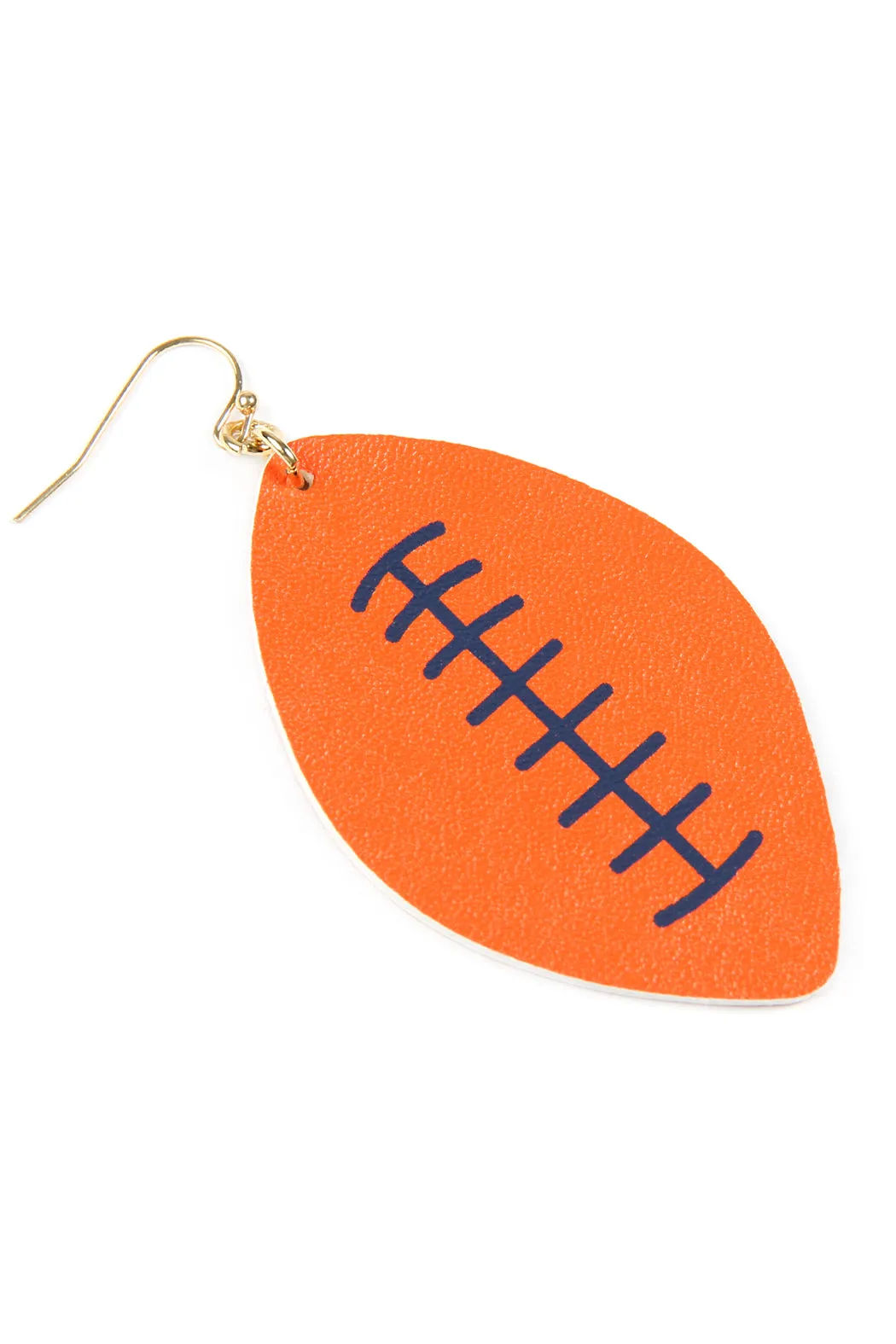 FOOTBALL SPORTS LEATHER EARRINGS