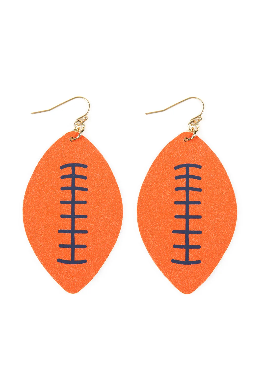 FOOTBALL SPORTS LEATHER EARRINGS