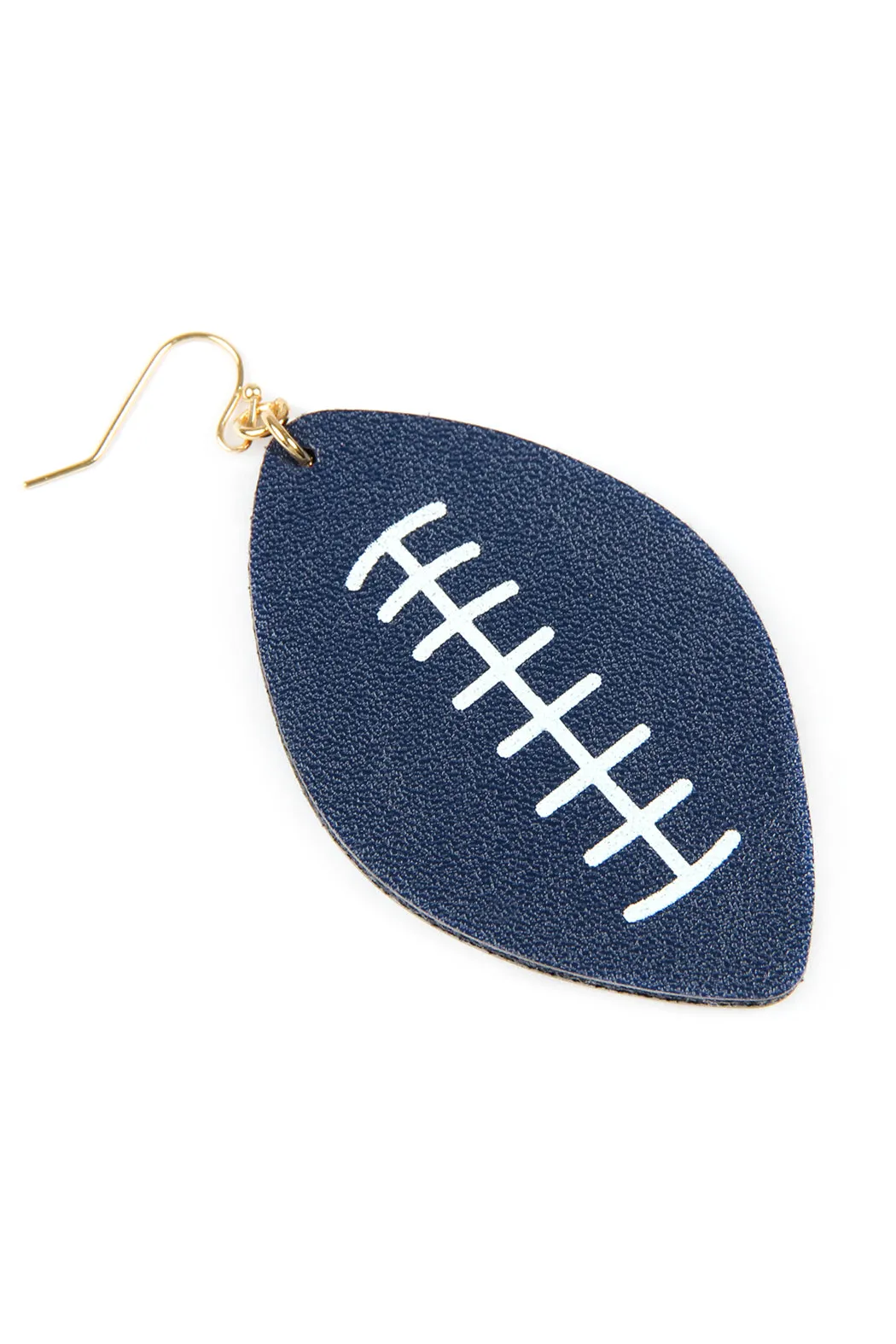 FOOTBALL SPORTS LEATHER EARRINGS