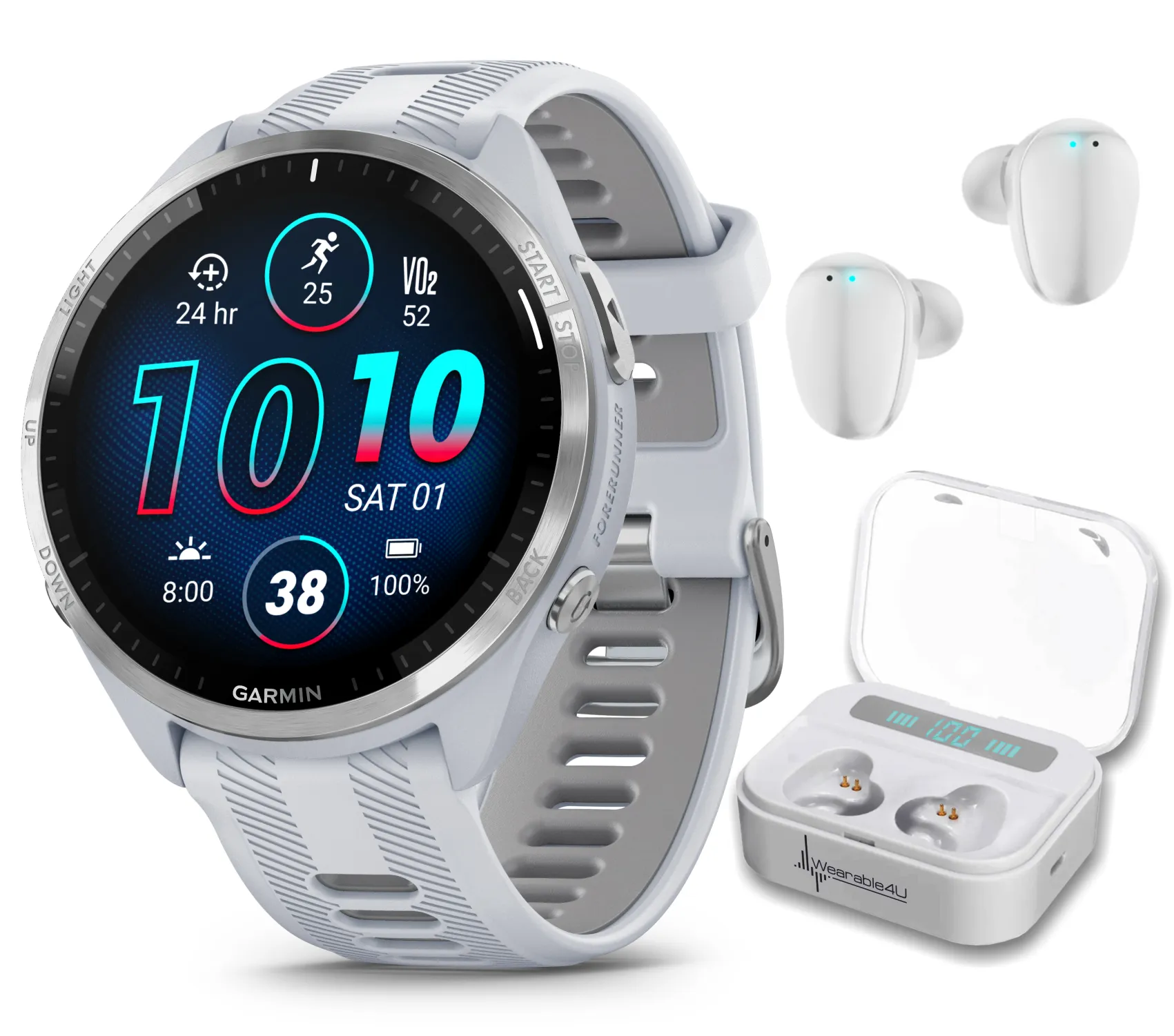 Forerunner 965 Premium GPS Running and Triathlon Titanium Smartwatch with AMOLED Touchscreen Display