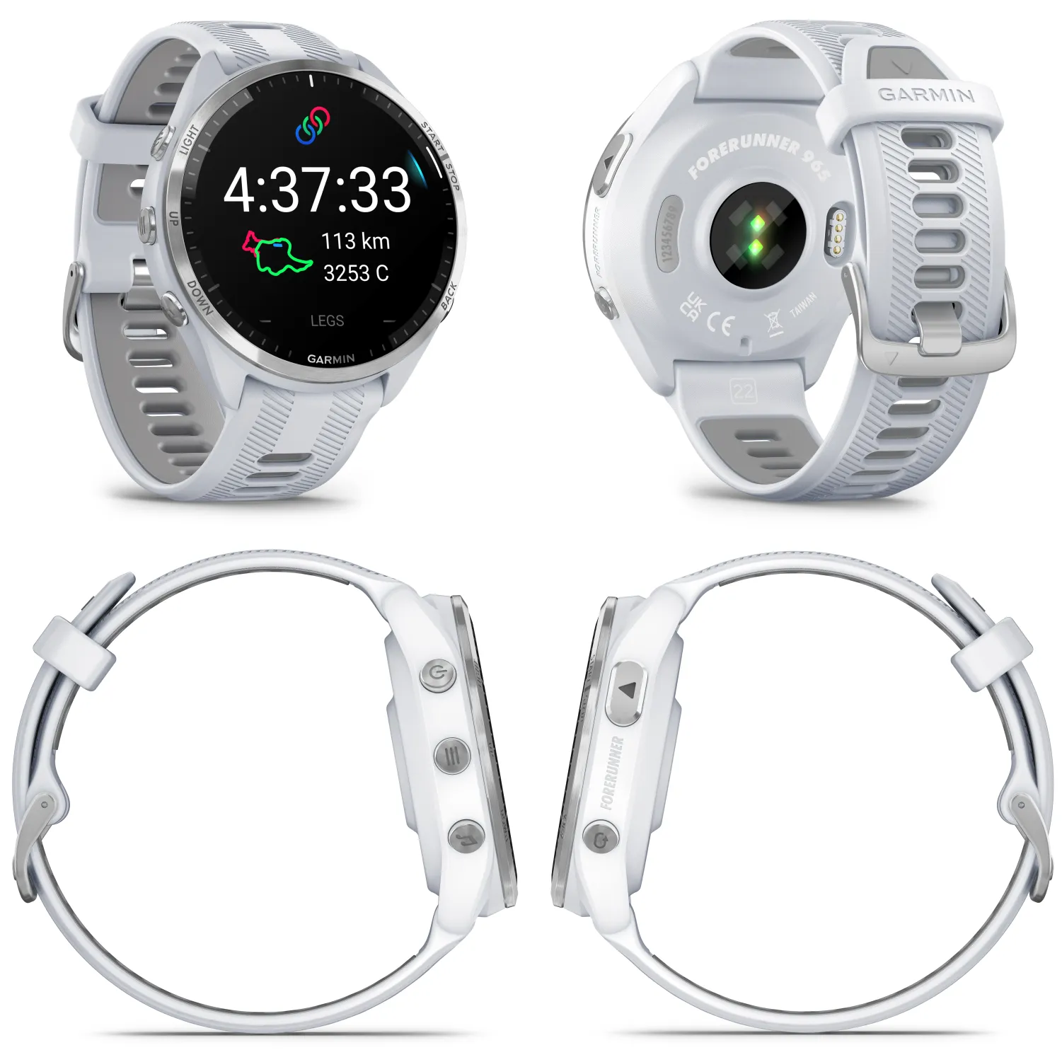 Forerunner 965 Premium GPS Running and Triathlon Titanium Smartwatch with AMOLED Touchscreen Display
