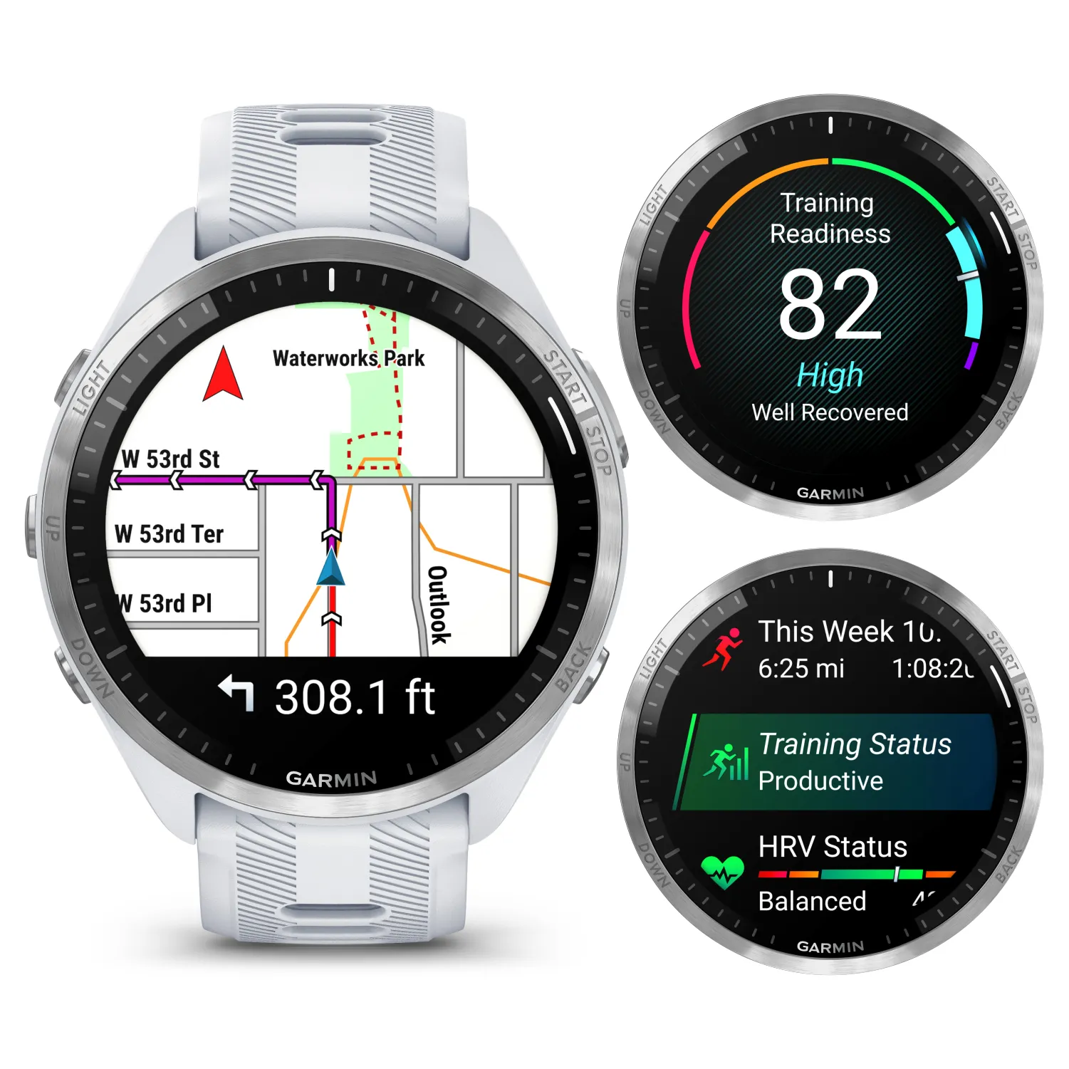 Forerunner 965 Premium GPS Running and Triathlon Titanium Smartwatch with AMOLED Touchscreen Display