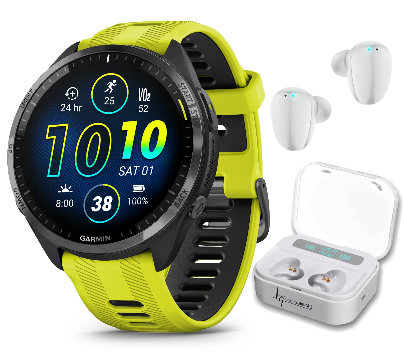 Forerunner 965 Premium GPS Running and Triathlon Titanium Smartwatch with AMOLED Touchscreen Display