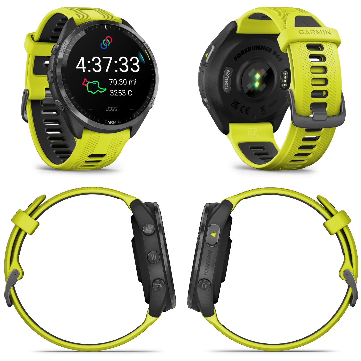 Forerunner 965 Premium GPS Running and Triathlon Titanium Smartwatch with AMOLED Touchscreen Display