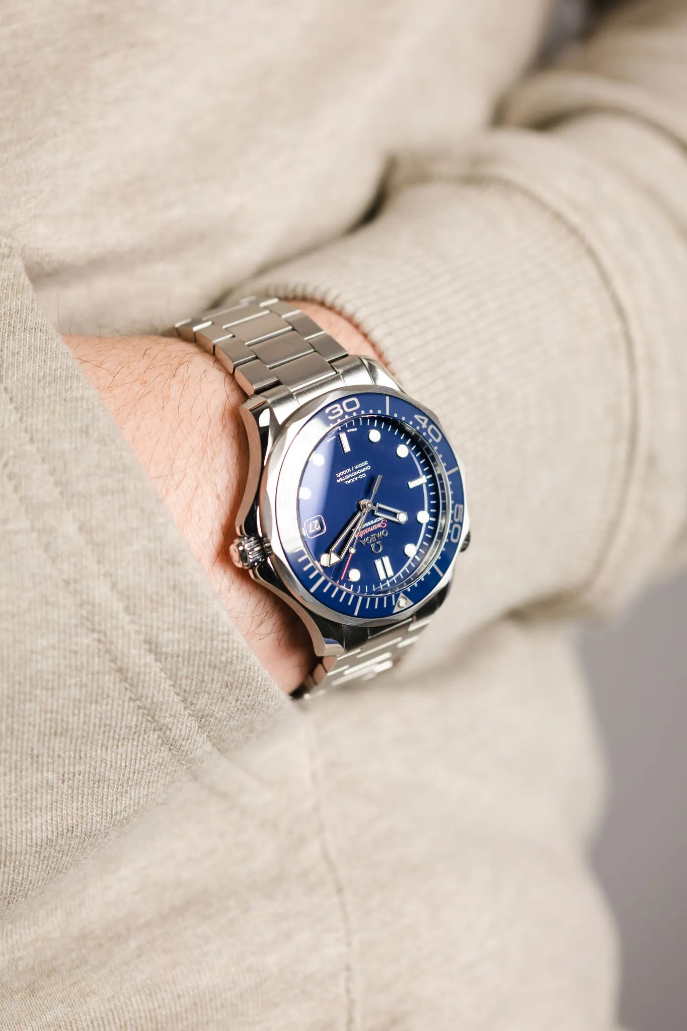 Forstner CONTEMPORARY FLAT LINK Bracelet for OMEGA Seamaster - Brushed