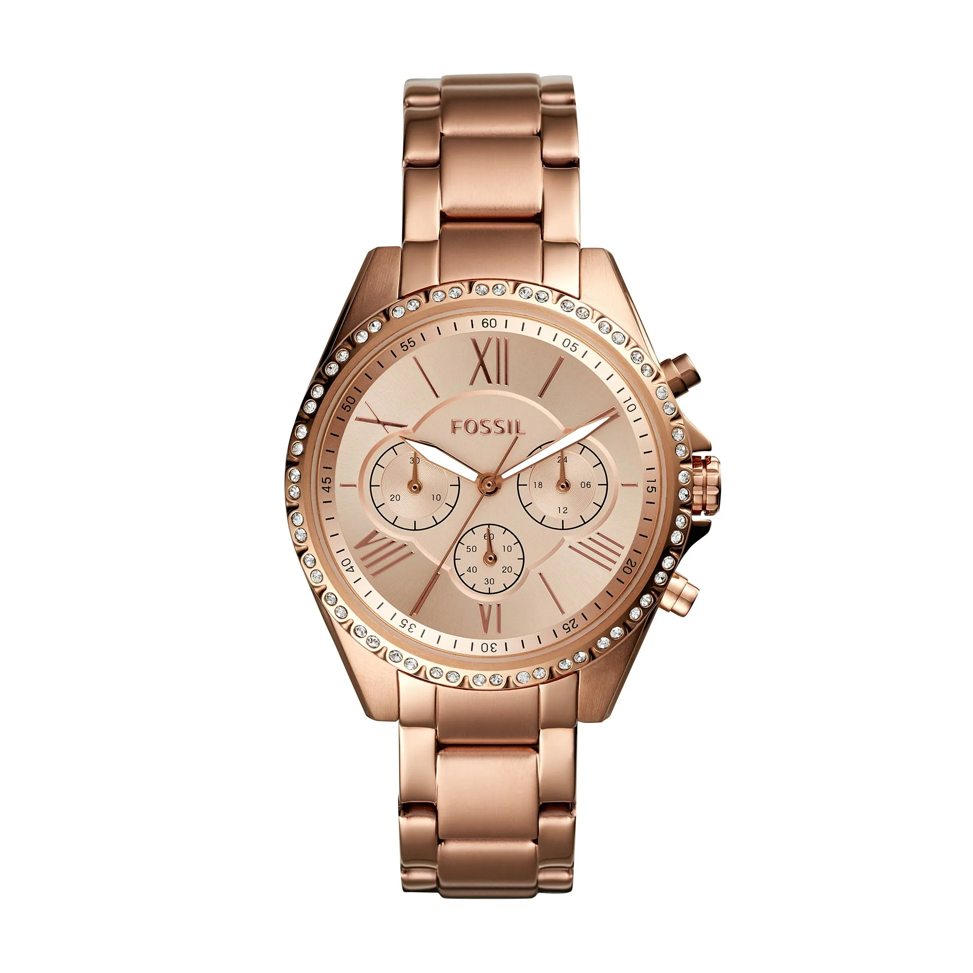 Fossil Analog Women's Watch Gold Plated Metal Bracelet - BQ3377