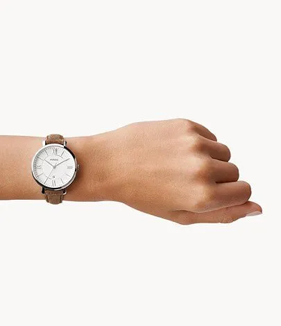 Fossil ES3708 Jacqueline 36mm Quartz Brown Leather Watch