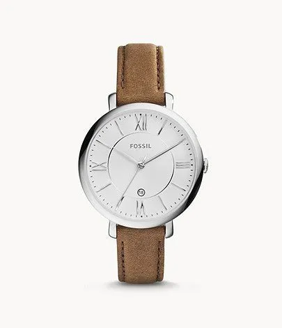Fossil ES3708 Jacqueline 36mm Quartz Brown Leather Watch