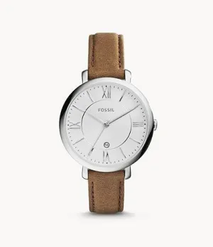 Fossil ES3708 Jacqueline 36mm Quartz Brown Leather Watch