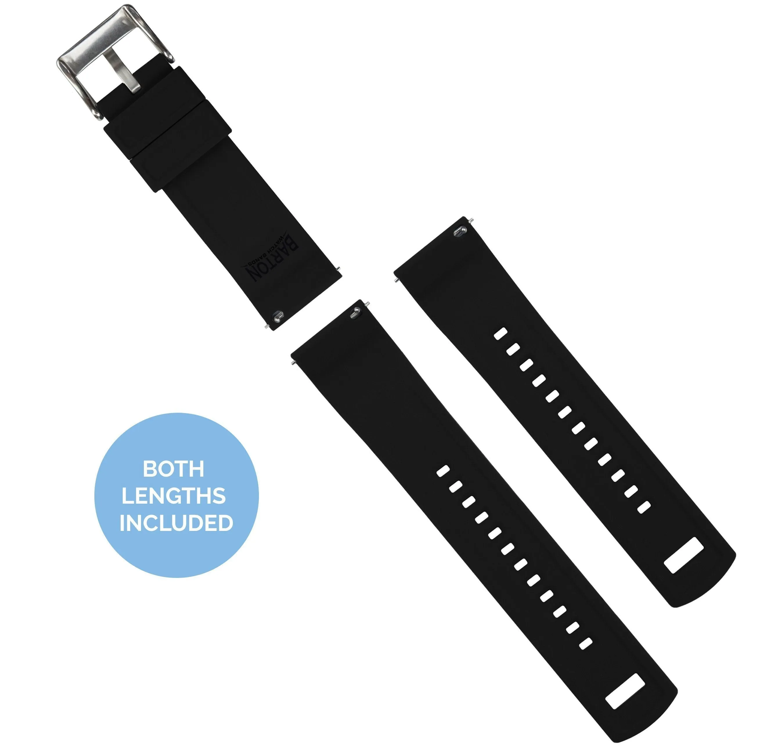 Fossil Q Elite Silicone Black Watch Band