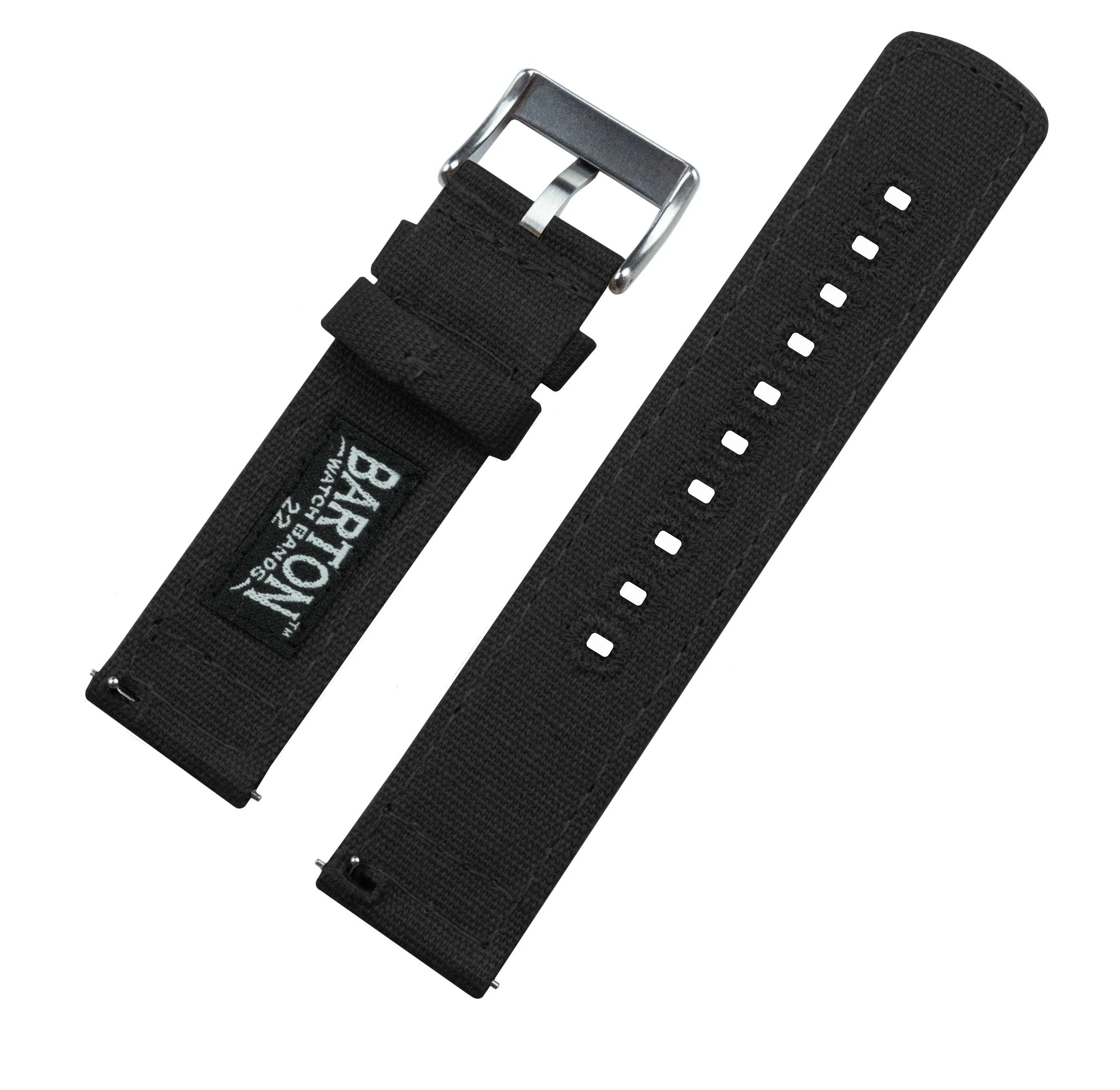 Fossil Sport Black Canvas Watch Band