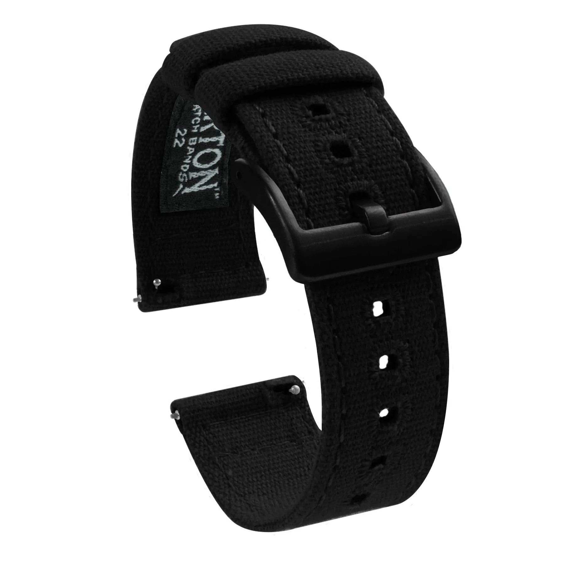 Fossil Sport Black Canvas Watch Band