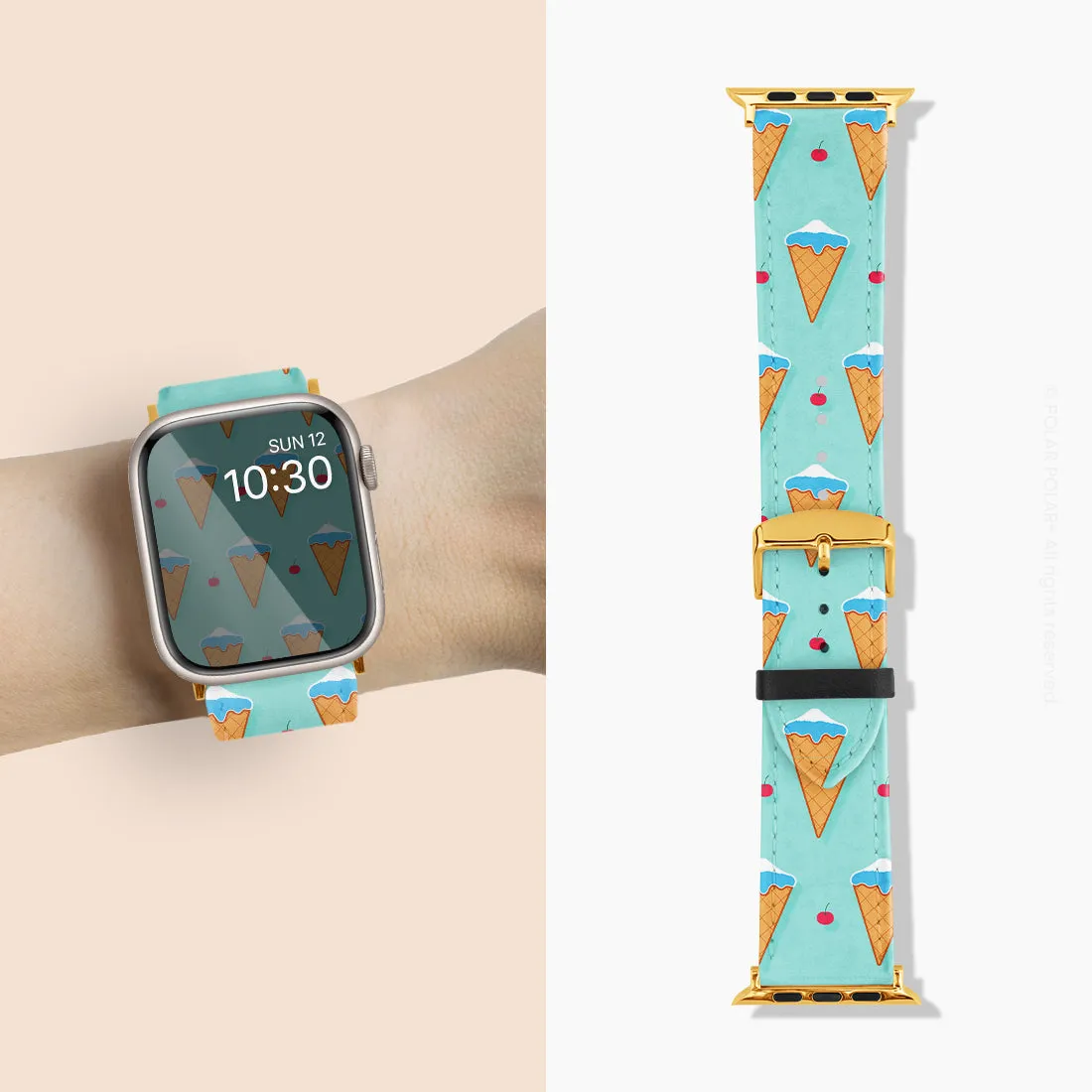 Fujisan Lake Blue Ice Cream - Apple Watch Band