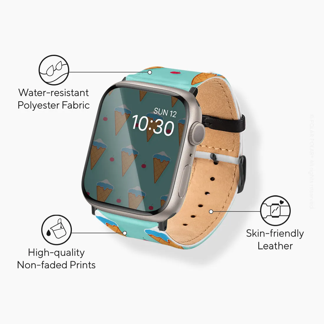 Fujisan Lake Blue Ice Cream - Apple Watch Band