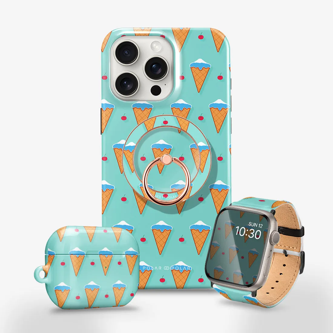 Fujisan Lake Blue Ice Cream - Apple Watch Band