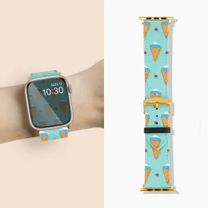 Fujisan Lake Blue Ice Cream - Apple Watch Band