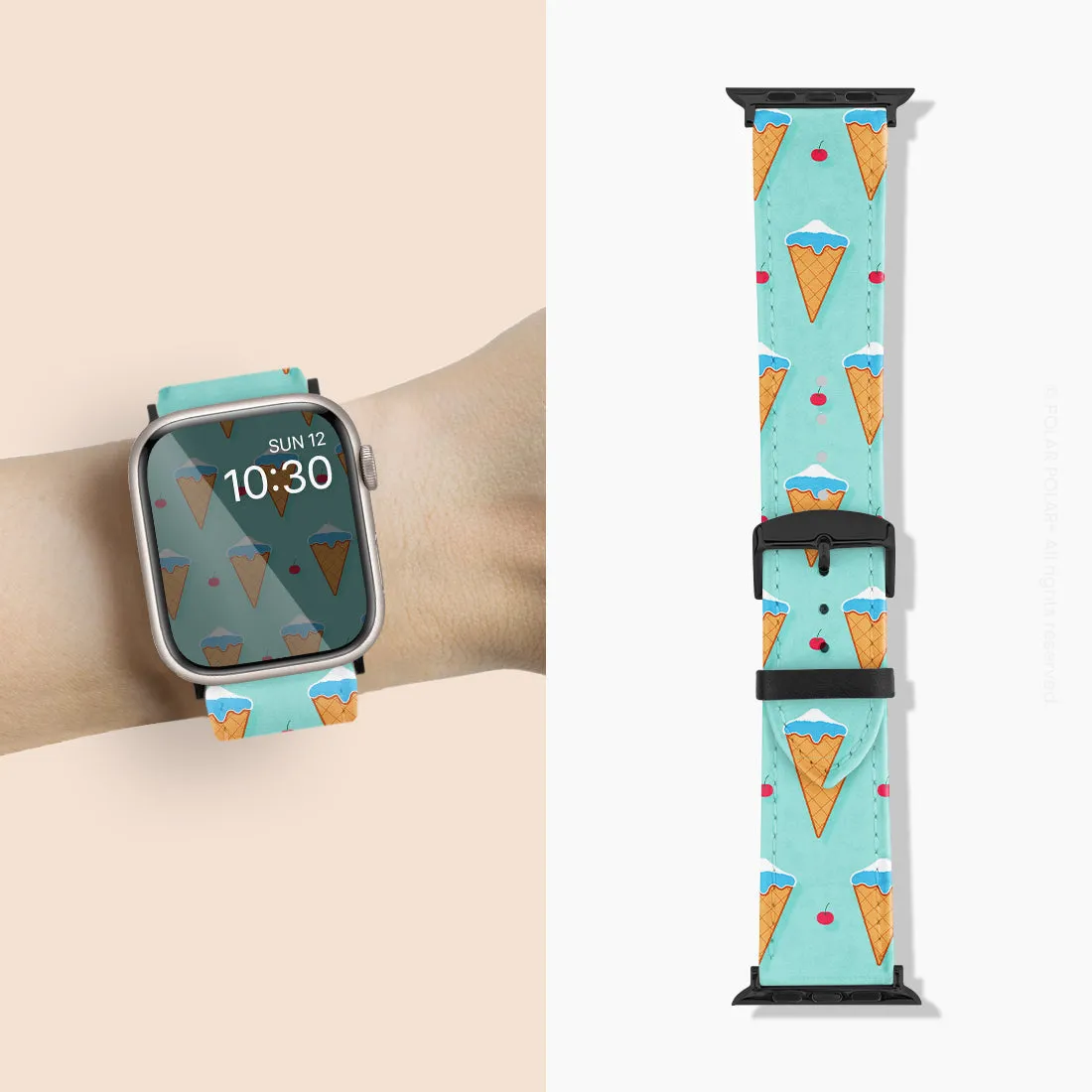Fujisan Lake Blue Ice Cream - Apple Watch Band