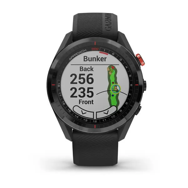 Garmin Approach S62 (Black ceramic bezel with black band)