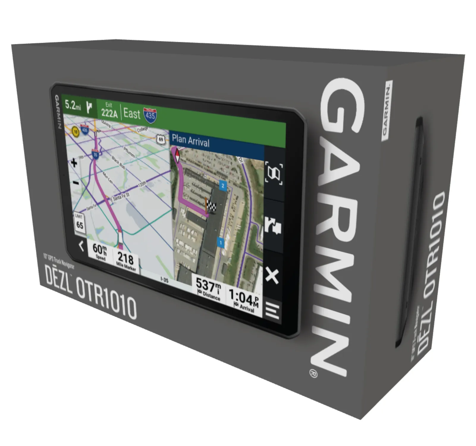 Garmin dezl Series Easy-to-Read GPS Truck Navigator with Wearable4U Bundle