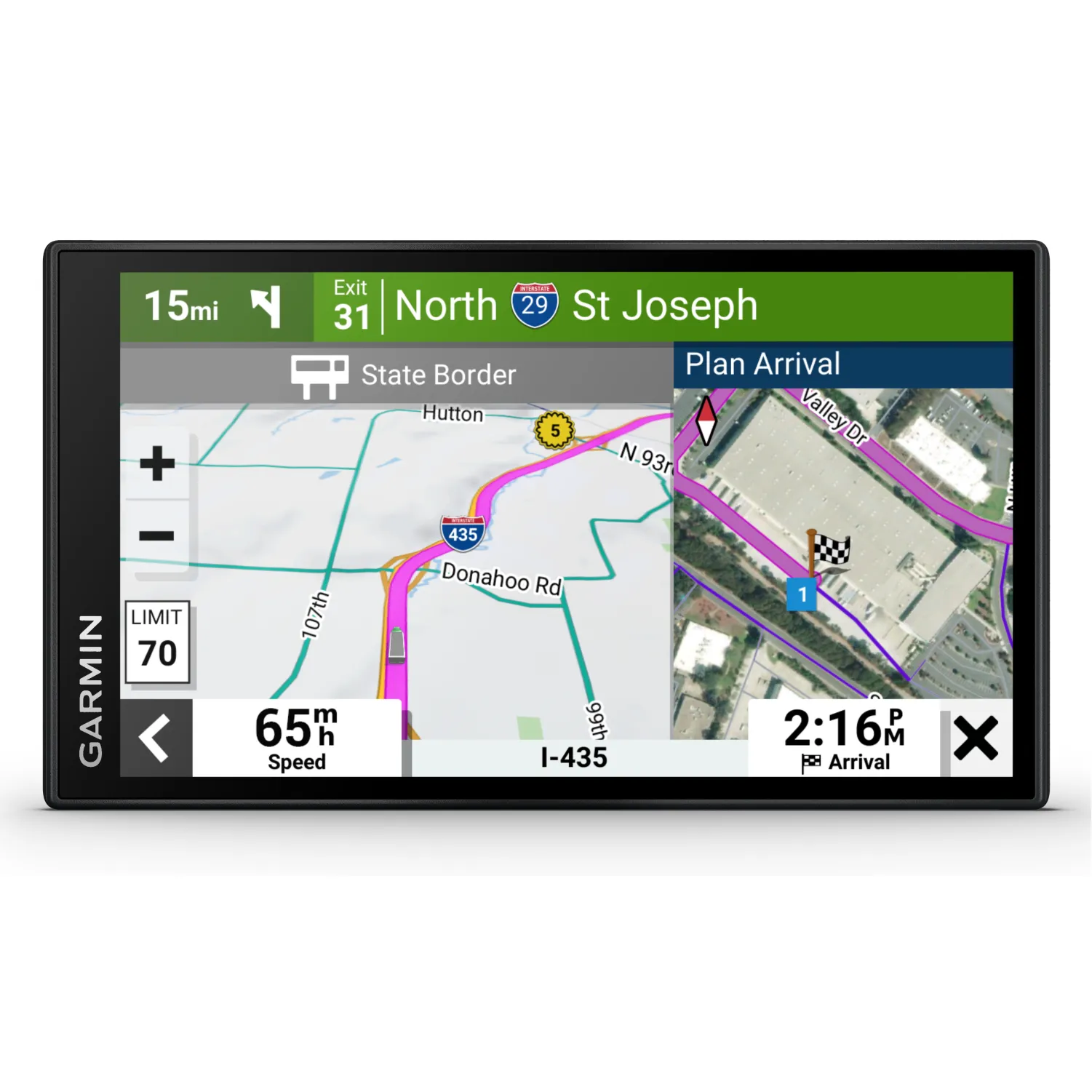 Garmin dezl Series Easy-to-Read GPS Truck Navigator with Wearable4U Bundle