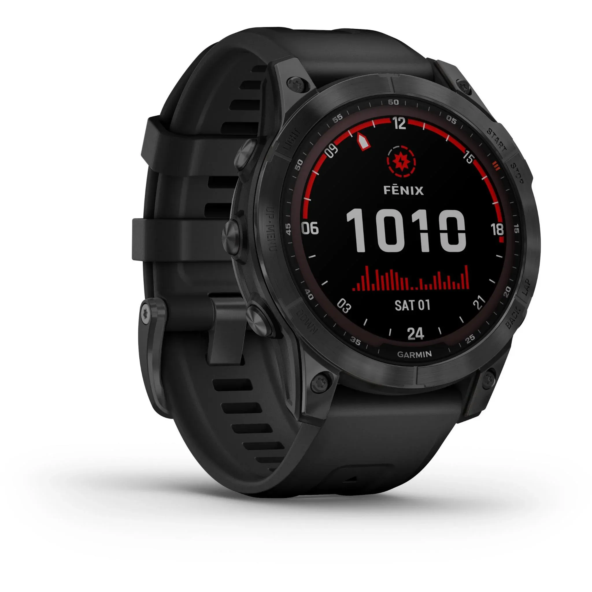Garmin Fenix 7 Solar Watch - Slate Grey with Black Band