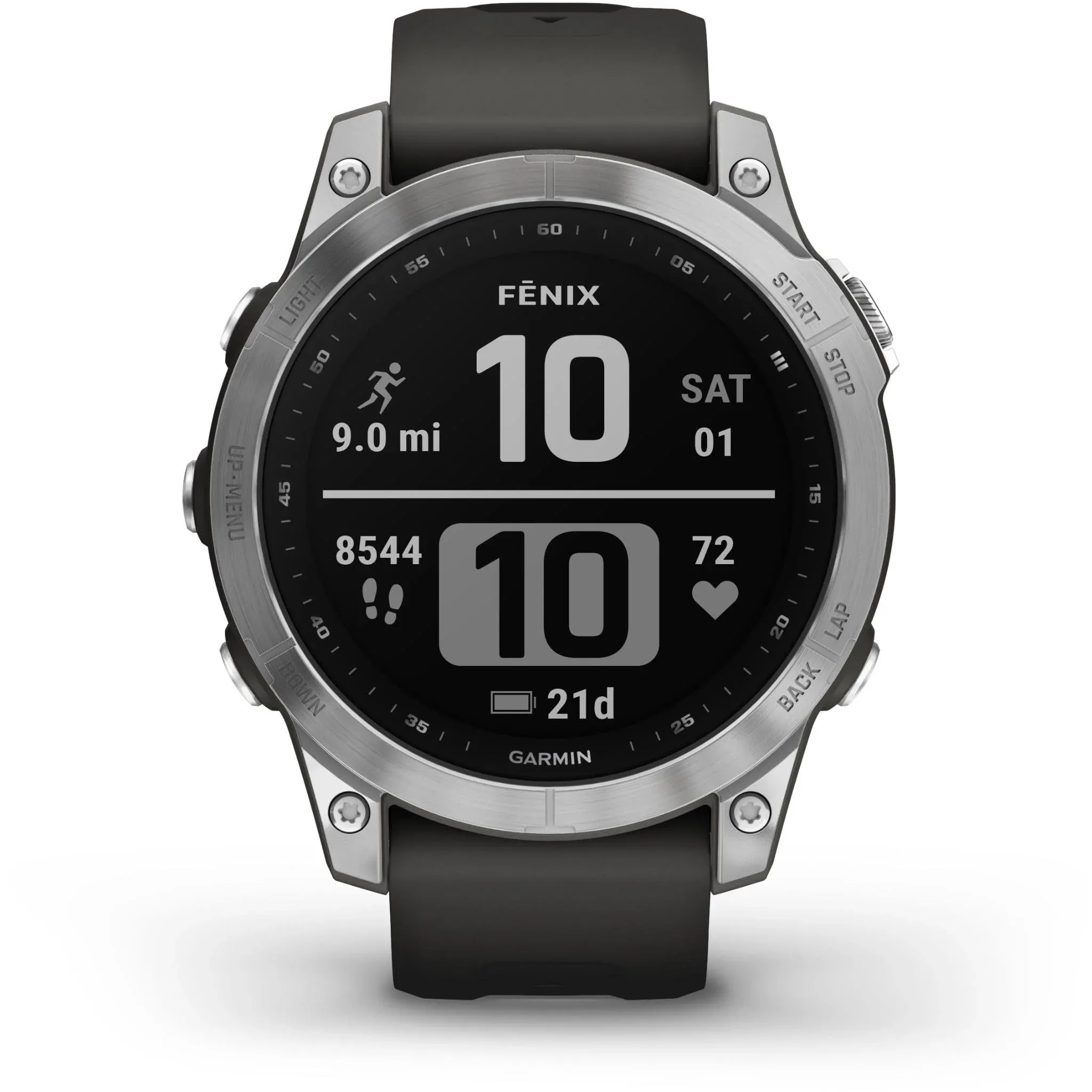 Garmin Fenix 7 Sports Watch - Silver/Graphite