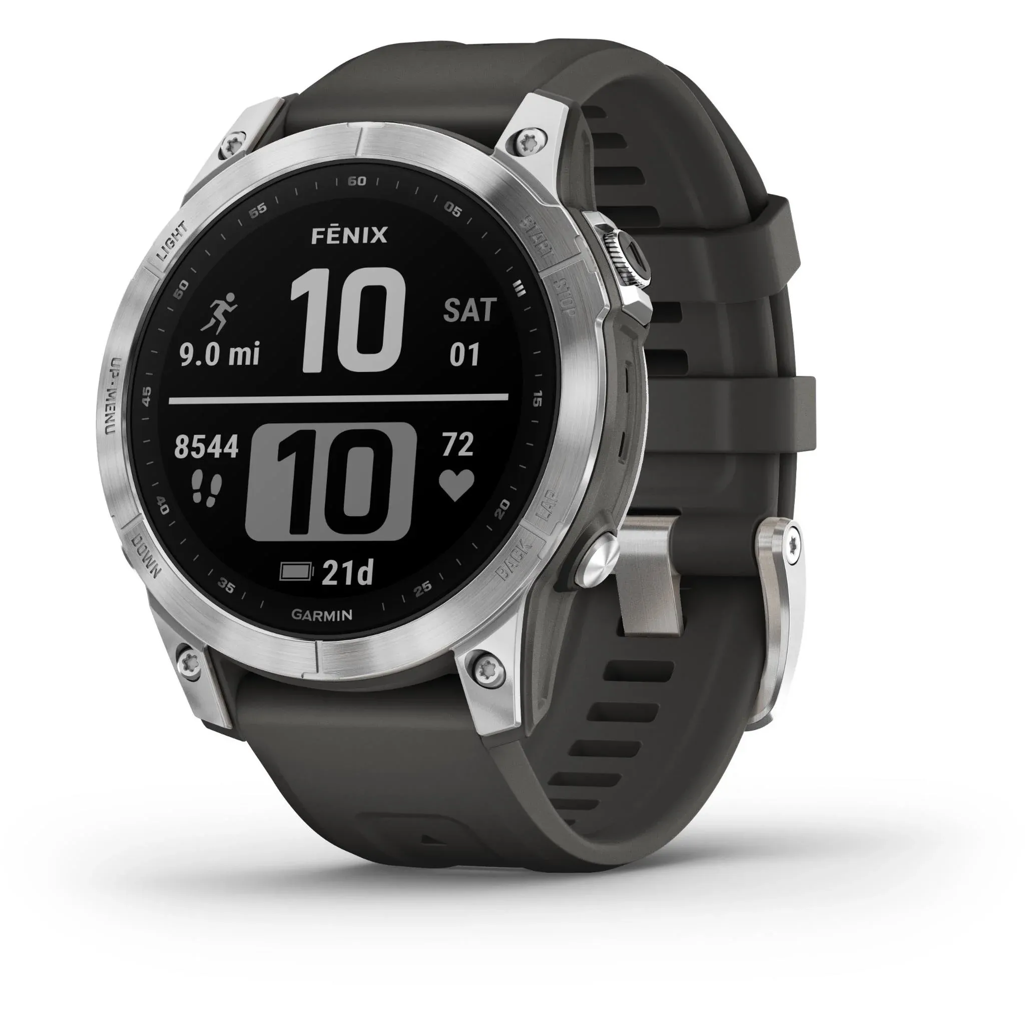 Garmin Fenix 7 Sports Watch - Silver/Graphite