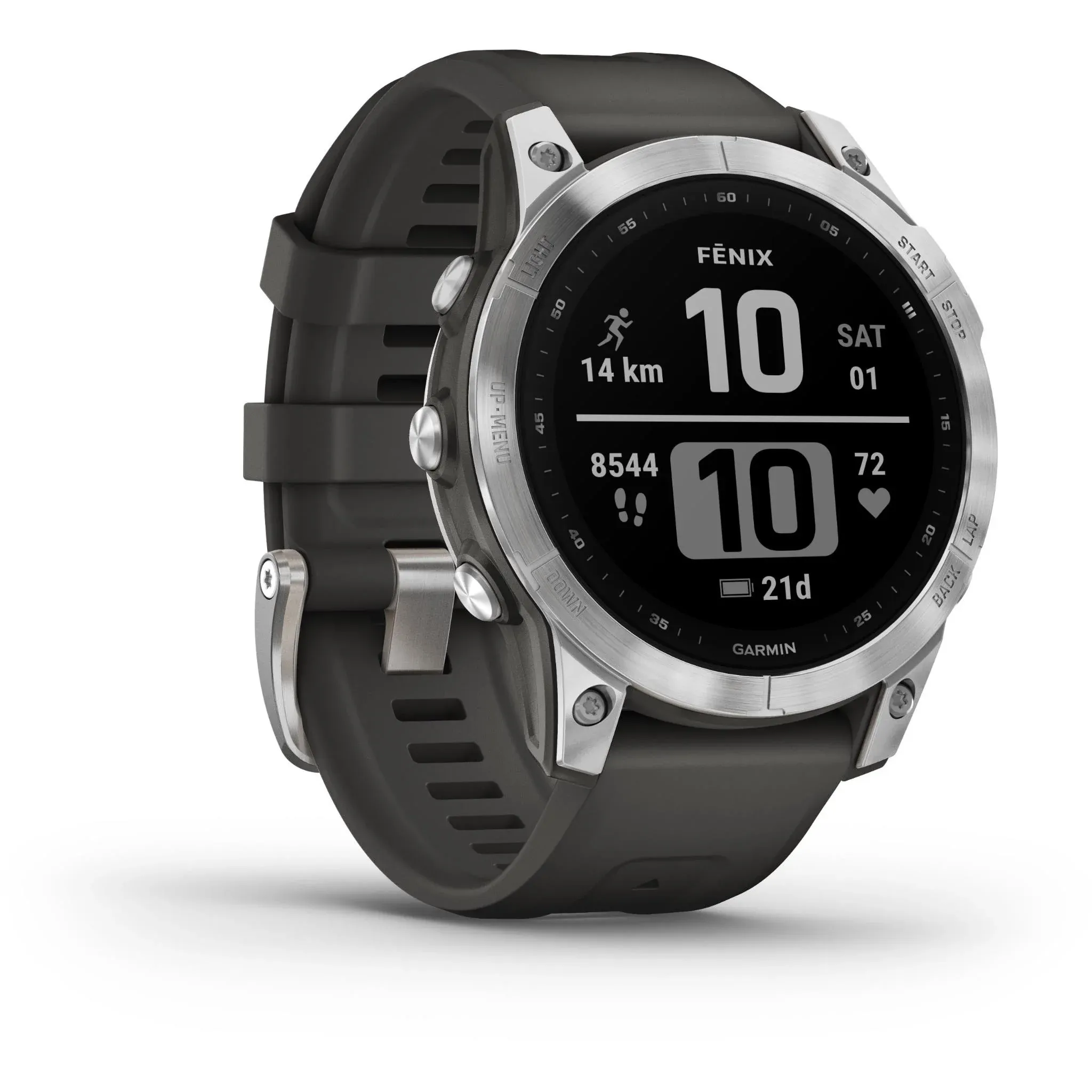 Garmin Fenix 7 Sports Watch - Silver/Graphite