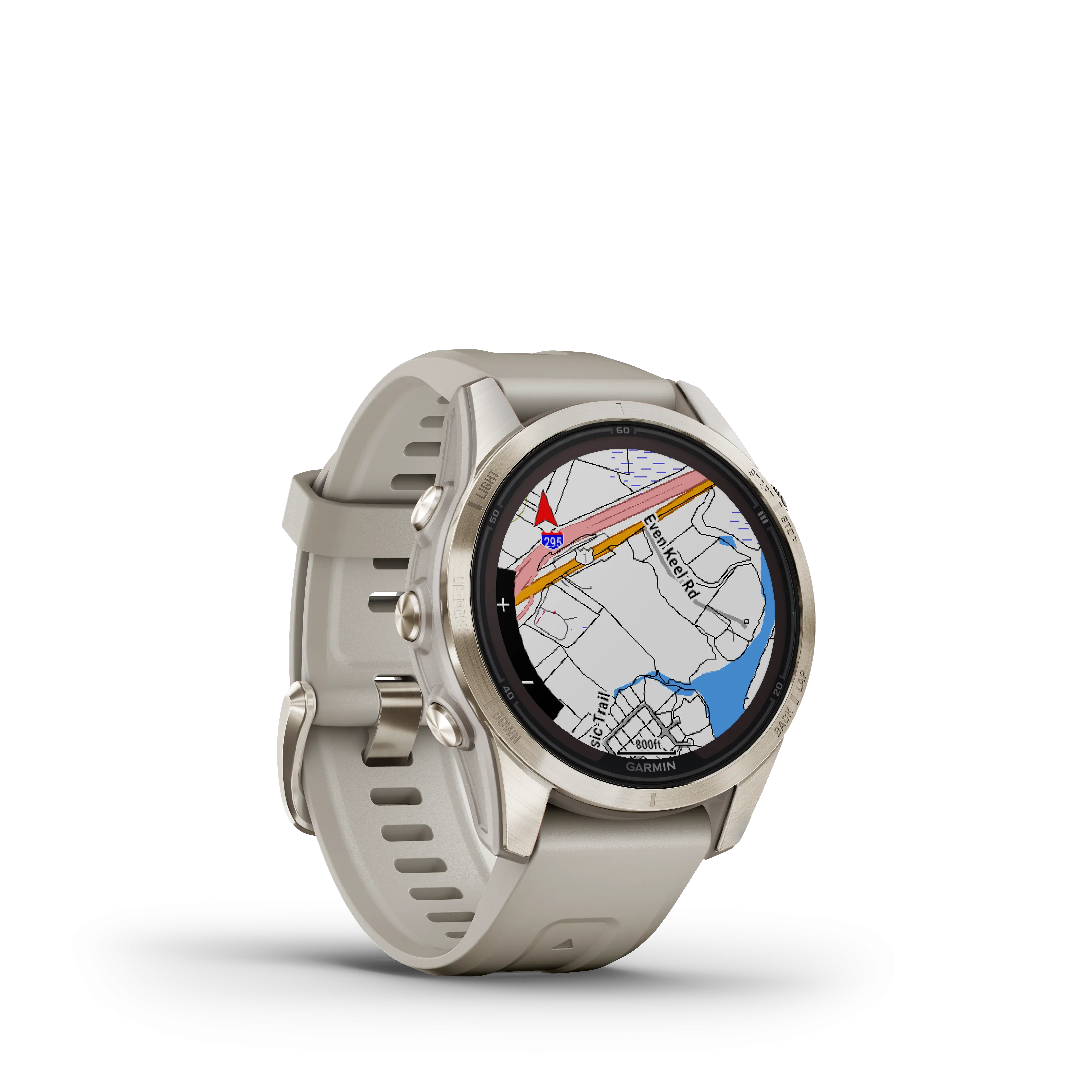 Garmin Fenix 7S Pro Sapphire Solar Soft Gold Watch