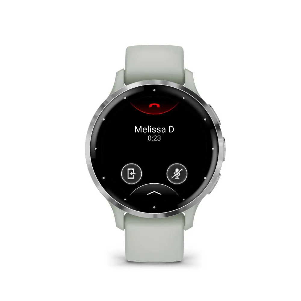 Garmin Venu 3S (Silver SS with Sage Band)