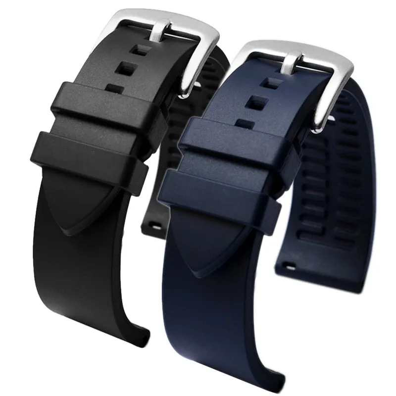 Genuine Fluorine Rubber Quick Release Watch Strap