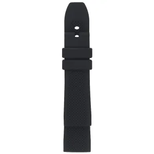 Gevril 22mm Black Rubber Strap