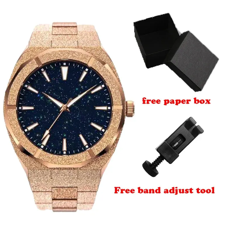 Glitter Star-Dust Minimalist Frosted Men Watch