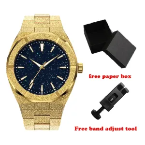 Glitter Star-Dust Minimalist Frosted Men Watch