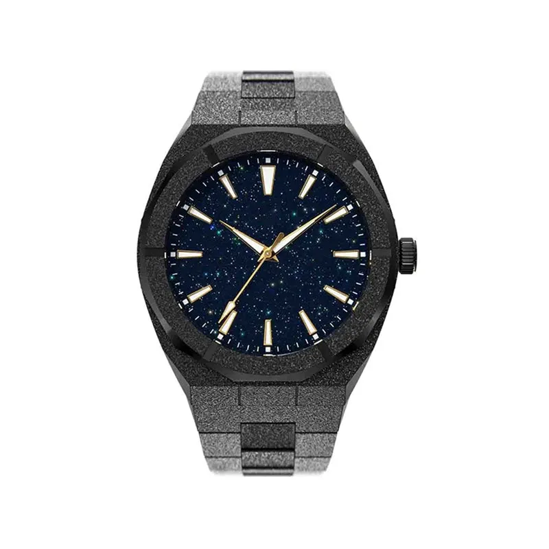 Glitter Star-Dust Minimalist Frosted Men Watch