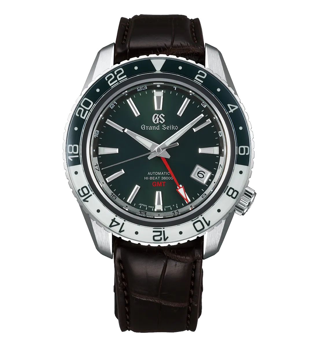Grand Seiko Sport Watch with Green Dial and Black Strap, 44mm