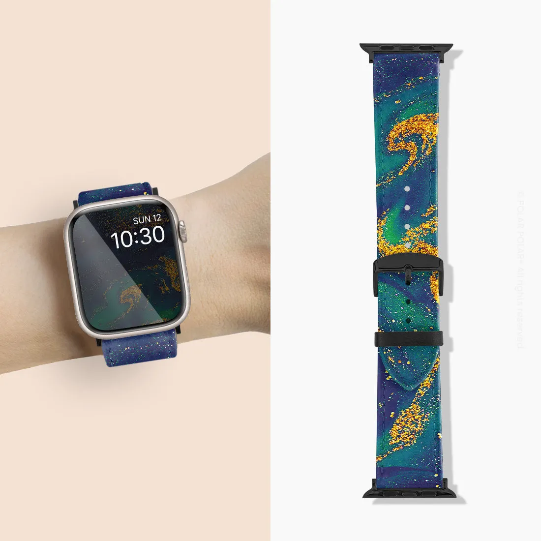 Green Night Quicksand - Apple Watch Band