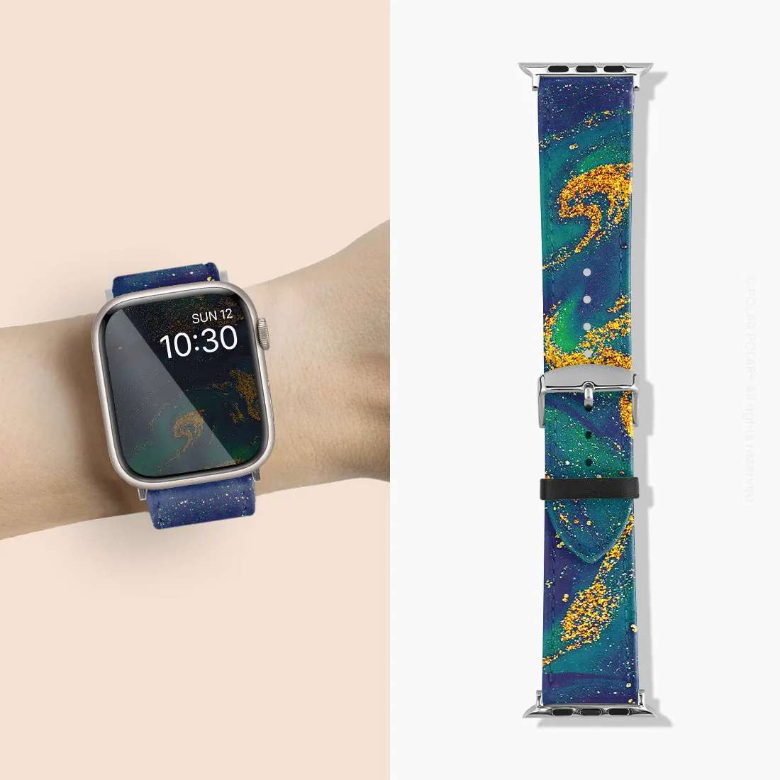 Green Night Quicksand - Apple Watch Band