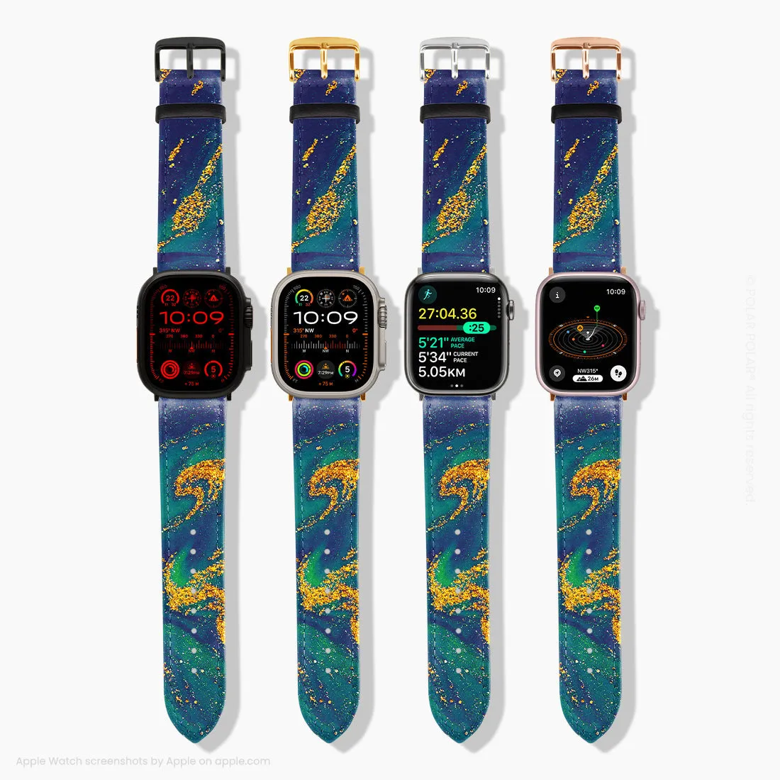 Green Night Quicksand - Apple Watch Band