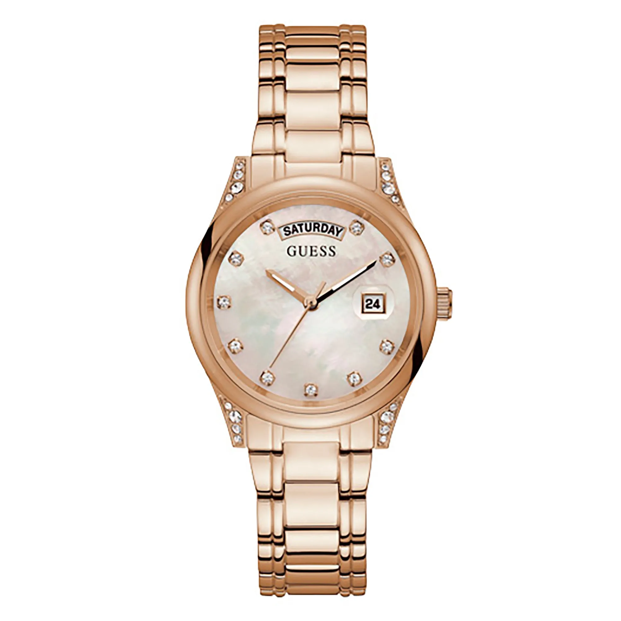 Guess Women's Watch Rose Gold Tone Case Quartz