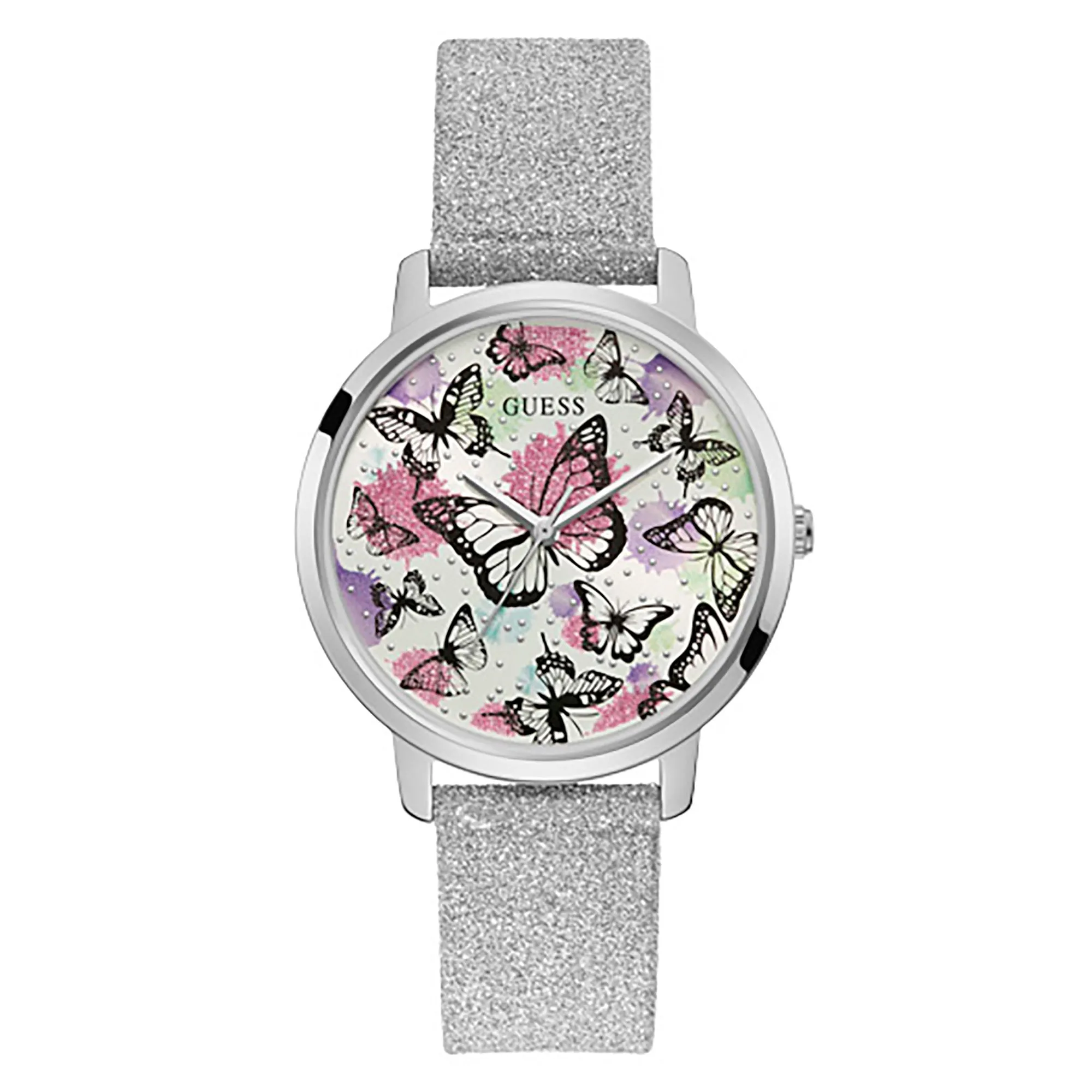 Guess Women's Watch Silver Tone Case Quartz