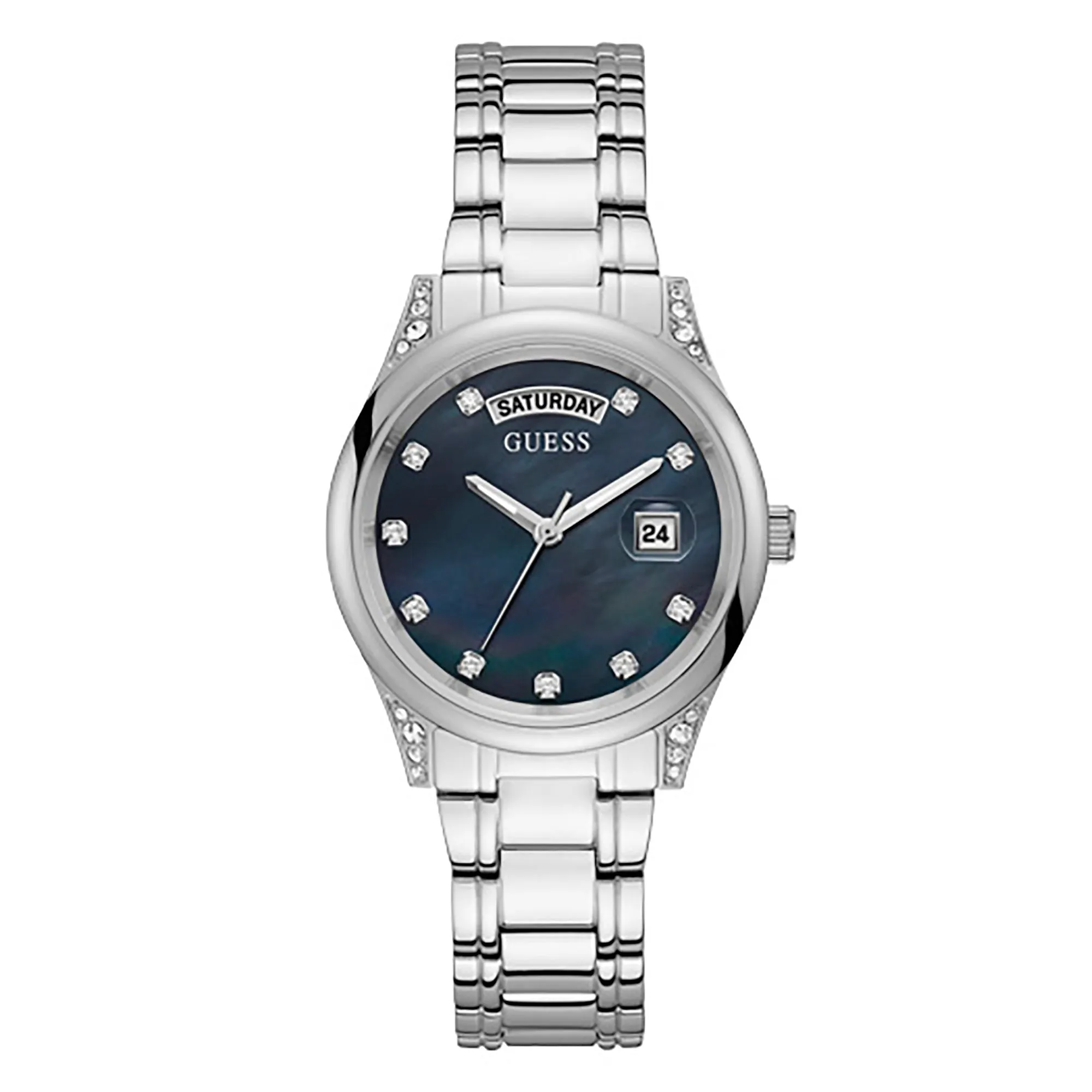 Guess Women's Watch Silver Tone Case Quartz