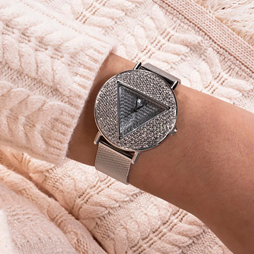 Guess Women's Watch Silver Tone Case Quartz
